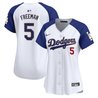 Women's Dodgers Gold Trim Vapor Premier Limited Jersey - All Stitched