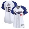 Women's Dodgers Gold Trim Vapor Premier Limited Jersey - All Stitched