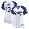Women's Dodgers Gold Trim Vapor Premier Limited Jersey - All Stitched