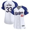 Women's Dodgers Gold Trim Vapor Premier Limited Jersey - All Stitched