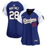 Women's Dodgers Gold Trim Vapor Premier Limited Jersey - All Stitched