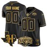 Houston Texans 2024 AFC South Division Champions Patch Gold Vapor Limited Custom Jersey - All Stitched