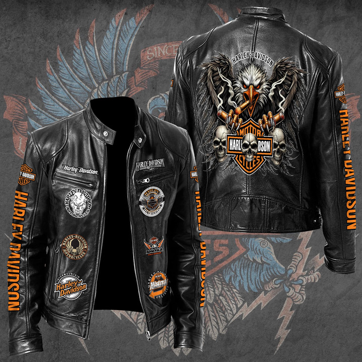 Limited Edition HD Leather Bomber Jacket HDLBJ26021