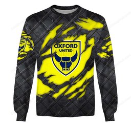 Oxford United F.C EFL Black Metal Design Shirt