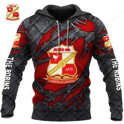 Swindon Town F.C Black Metal Design Shirt