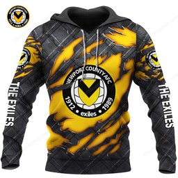 Newport County A.F.C Black Metal Design Shirt