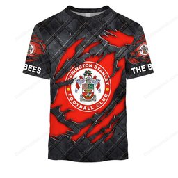 Accrington Stanley F.C Black Metal Design Shirt