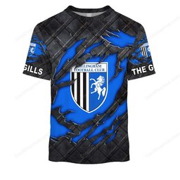 Gillingham F.C Black Metal Design Shirt