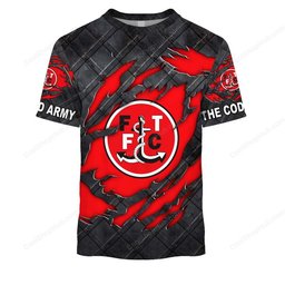 Fleetwood Town F.C Black Metal Design Shirt