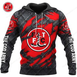 Fleetwood Town F.C Black Metal Design Shirt