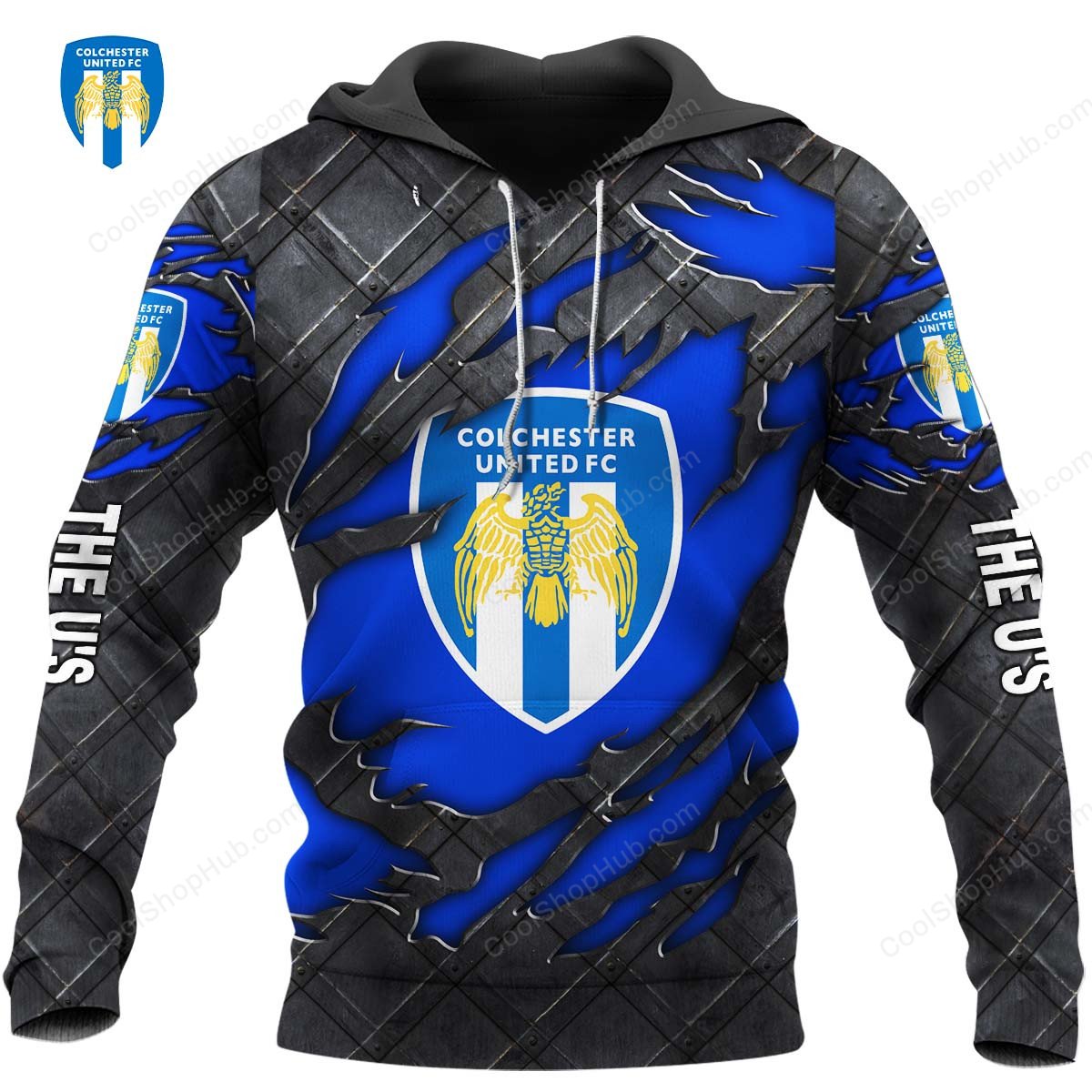 Colchester United F.C Black Metal Design Shirt