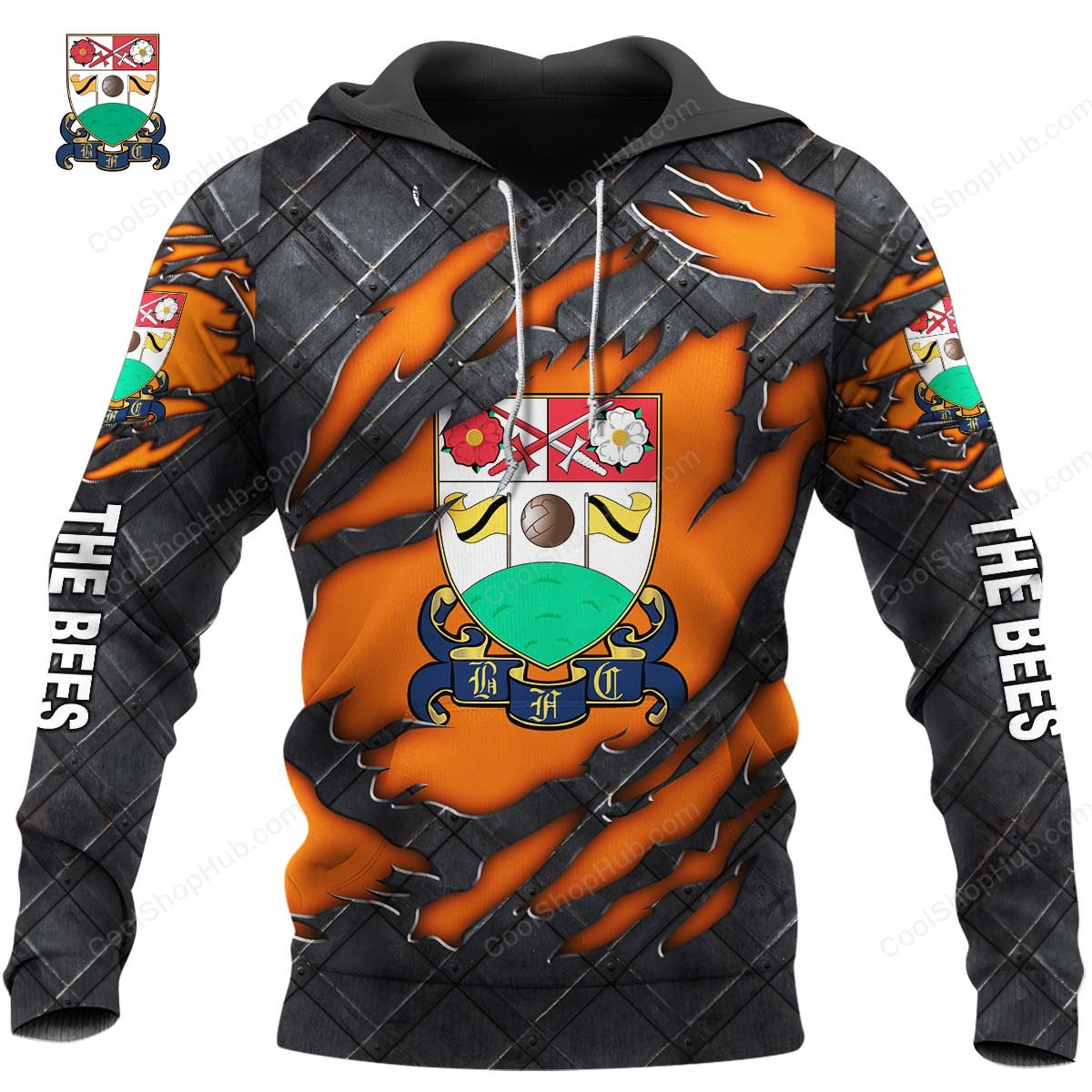 Barnet F.C Black Metal Design Shirt