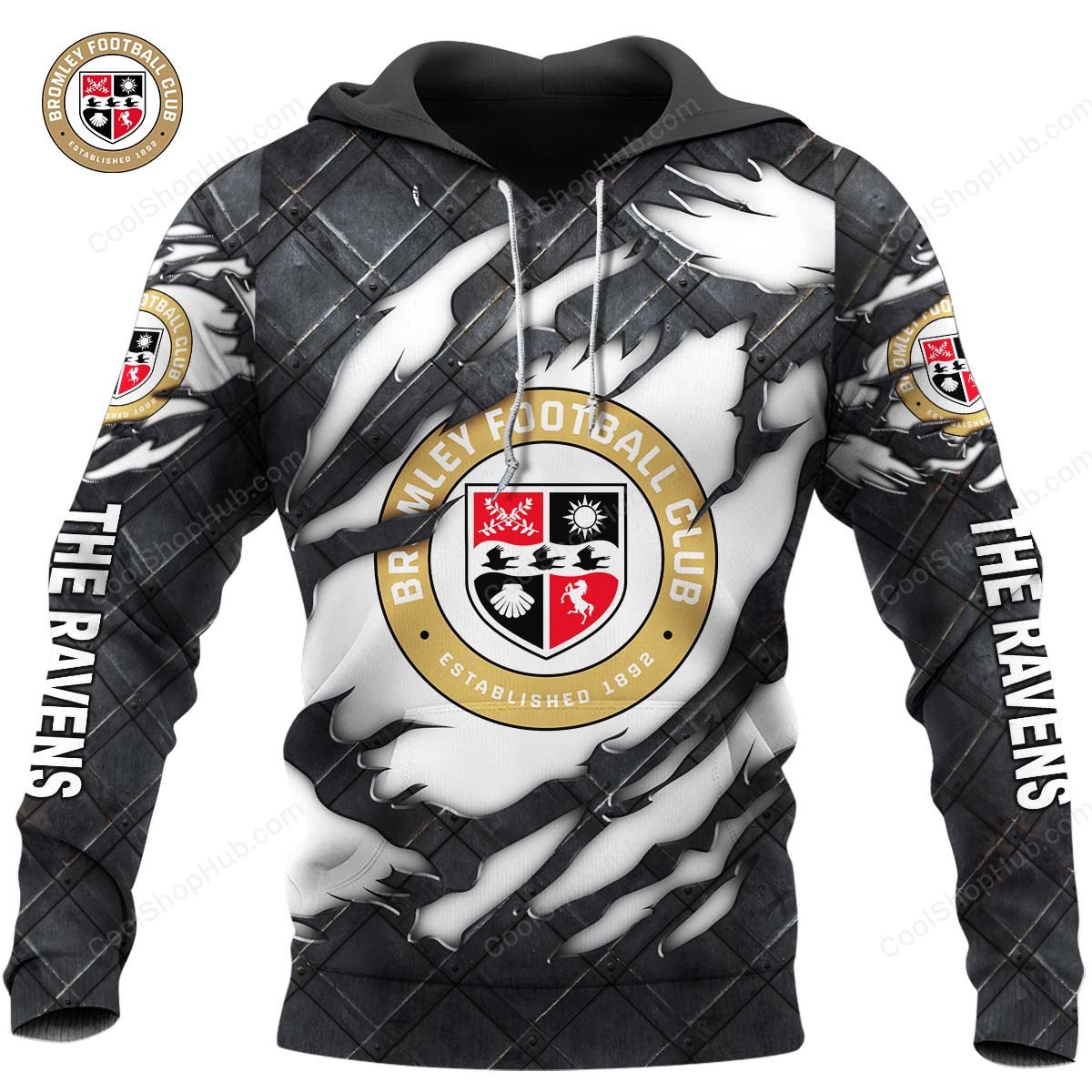 Bromley F.C Black Metal Design Shirt
