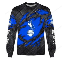 Oldham Athletic A.F.C Black Metal Design Shirt