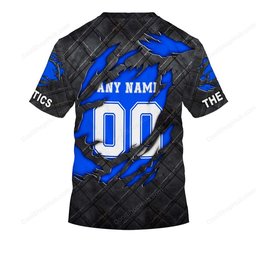 Oldham Athletic A.F.C Black Metal Design Shirt