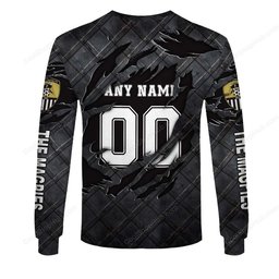 Notts County F.C Black Metal Design Shirt