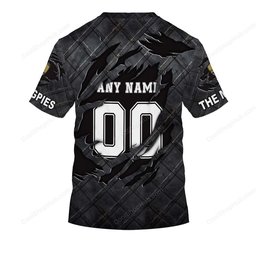 Notts County F.C Black Metal Design Shirt