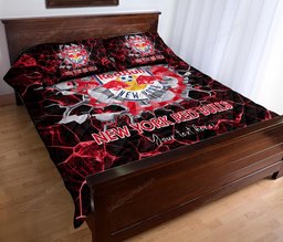 New York Red Bulls ( MLS ) Quilt Bedding Set 101 (1 Quilt, 2 Pillowcases)