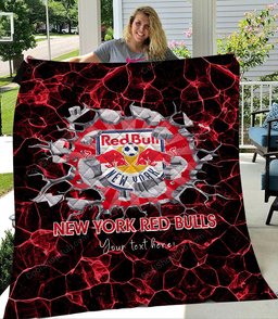 New York Red Bulls ( MLS ) Quilt Bedding Set 101 (1 Quilt, 2 Pillowcases)