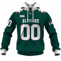 Green Bay Blizzard IFL Home Jersey Style Shirts