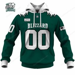 Green Bay Blizzard IFL Home Jersey Style Shirts