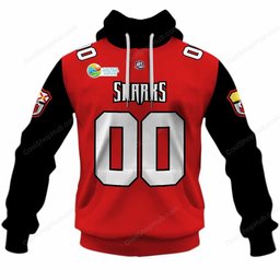 Jacksonville Sharks IFL Home Jersey Style Shirts
