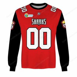Jacksonville Sharks IFL Home Jersey Style Shirts