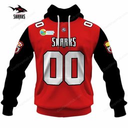 Jacksonville Sharks IFL Home Jersey Style Shirts