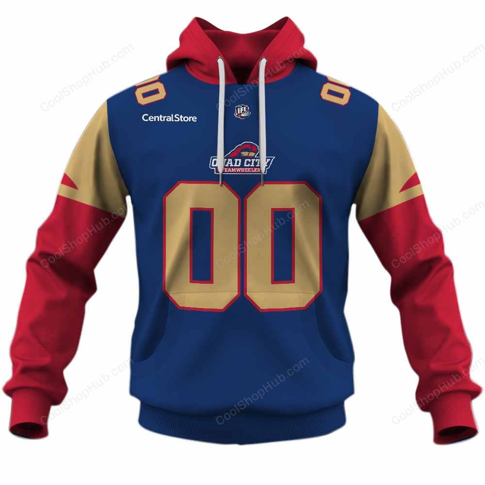 Quad City Steamwheelers IFL Home Jersey Style Shirts