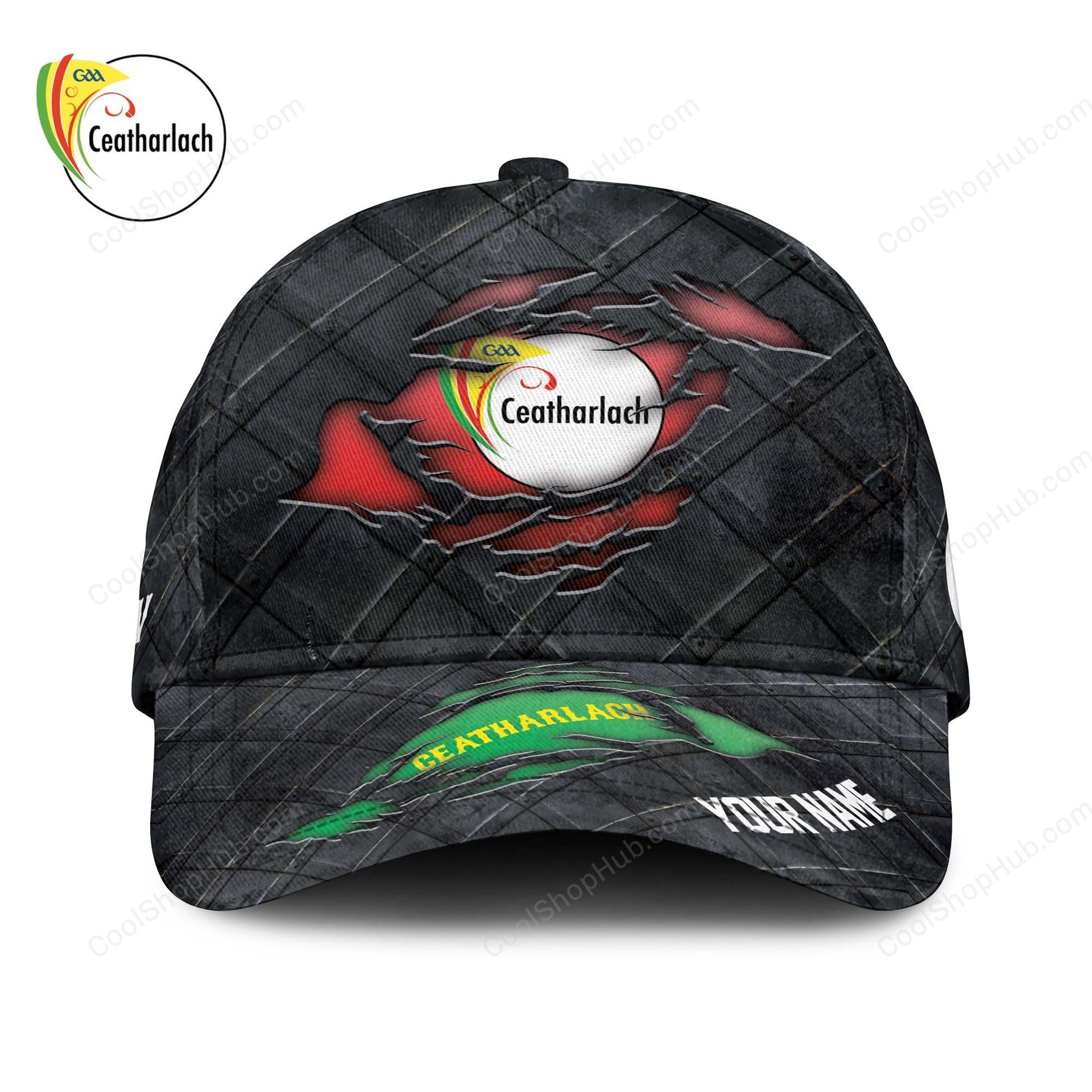 Carlow GAA Black Metal Cap