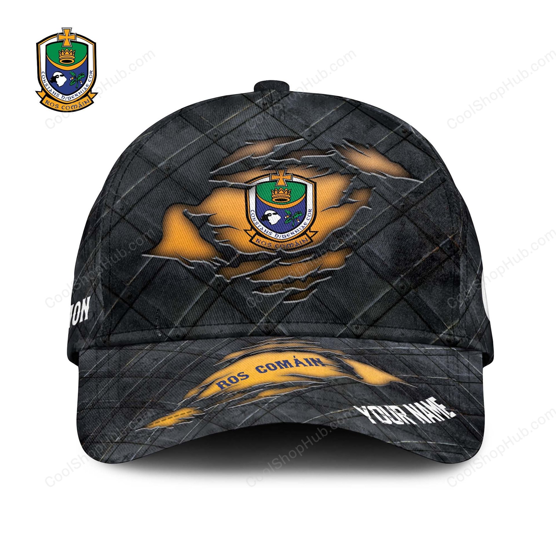 Roscommon GAA Black Metal Cap