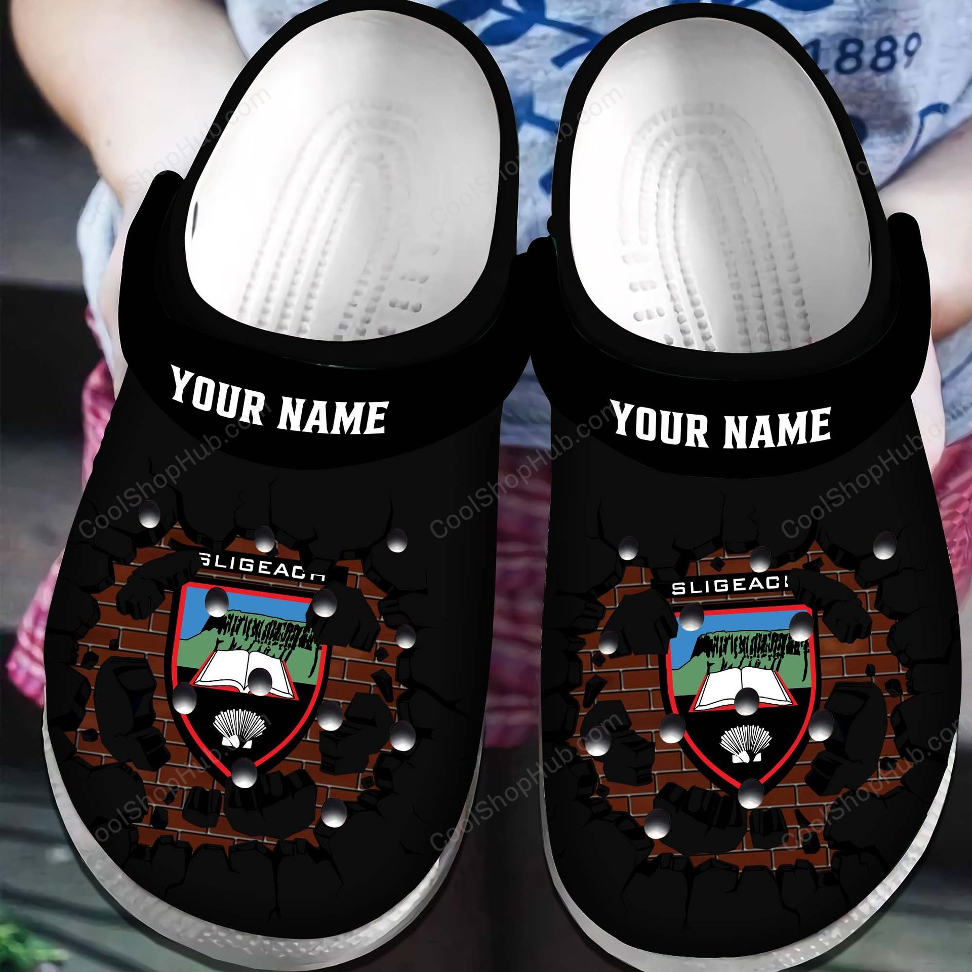 Sligo GAA Broken Wall Design Crocs
