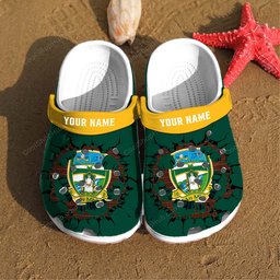 Meath GAA Broken Wall Design Crocs