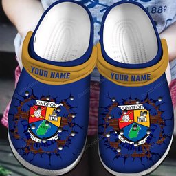 Longford GAA Broken Wall Design Crocs