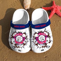 New York GAA Broken Wall Design Crocs