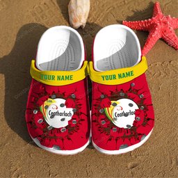 Carlow GAA Broken Wall Design Crocs