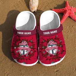 Toronto FC MLS Broken Wall Design Crocs