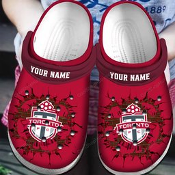 Toronto FC MLS Broken Wall Design Crocs