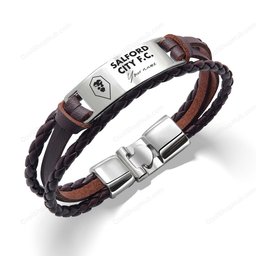 Salford City F.C Personalized Handmade Bracelet Gift For Fans