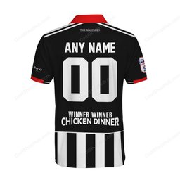 Grimsby Town F.C Home Jersey Style Polo Shirt