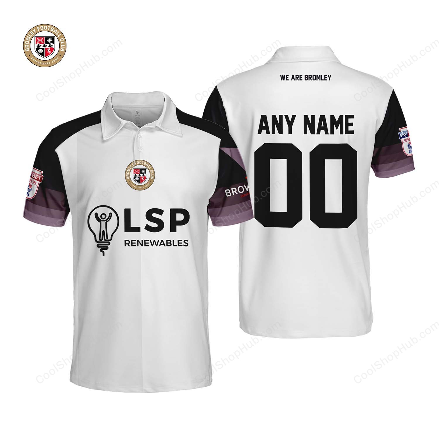 Bromley F.C Home Jersey Style Polo Shirt