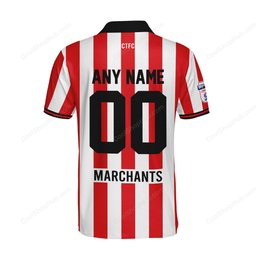 Cheltenham Town F.C Home Jersey Style Polo Shirt
