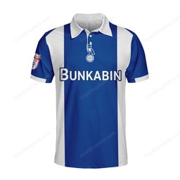 Oldham Athletic A.F.C Home Jersey Style Polo Shirt