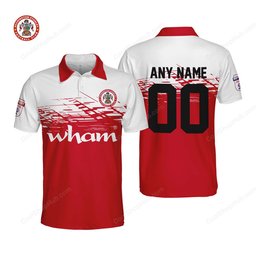 Accrington Stanley F.C Home Jersey Style Polo Shirt