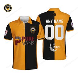 Newport County A.F.C Home Jersey Style Polo Shirt