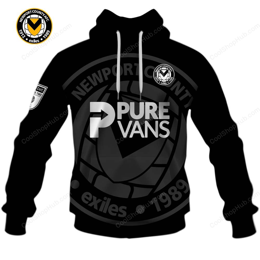 Newport County A.F.C Monochrome Style Shirts