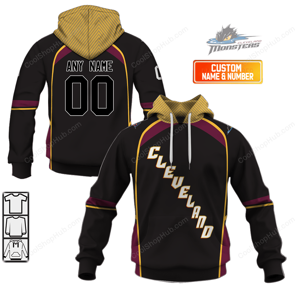 Cleveland Monsters AHL Home Jersey Style Shirts