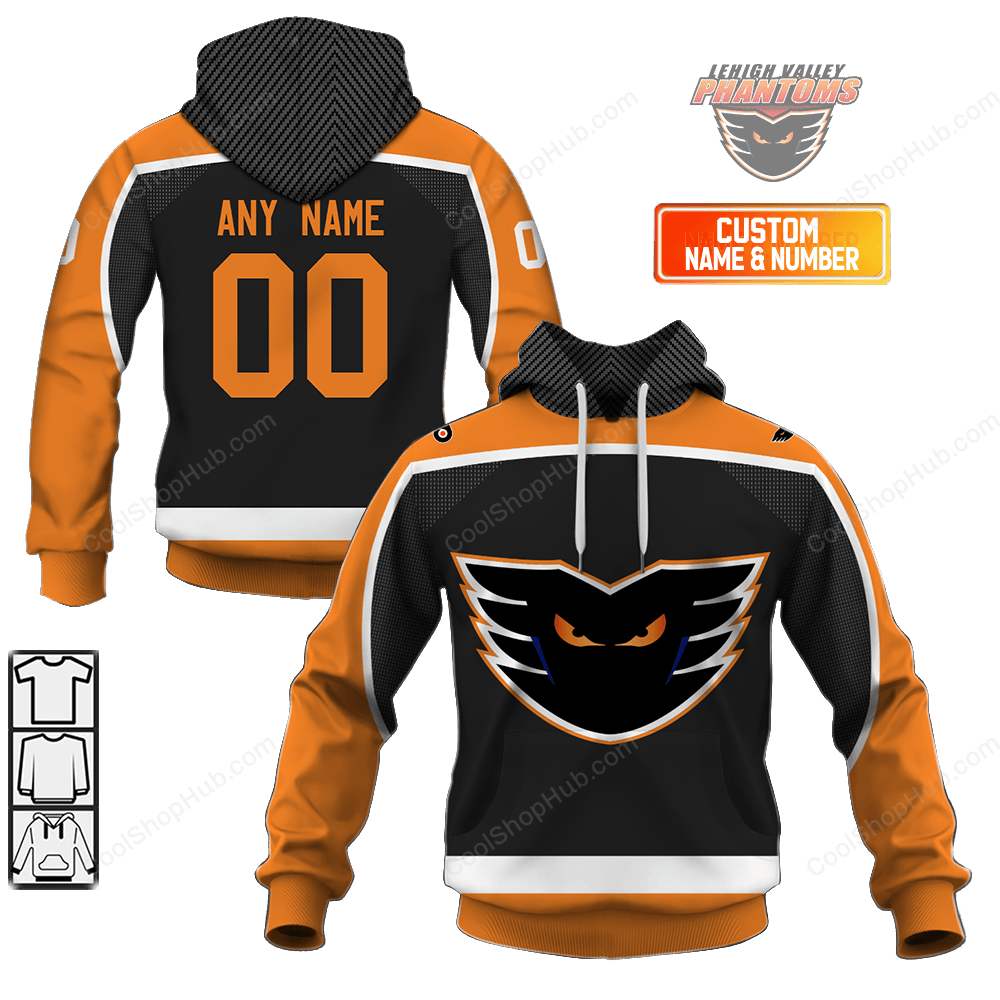 Lehigh Valley Phantoms AHL Home Jersey Style Shirts