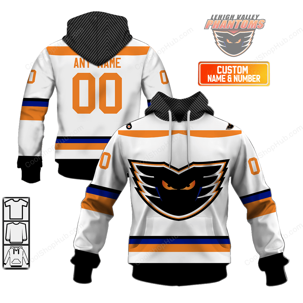 Lehigh Valley Phantoms AHL Away Jersey Style Shirts
