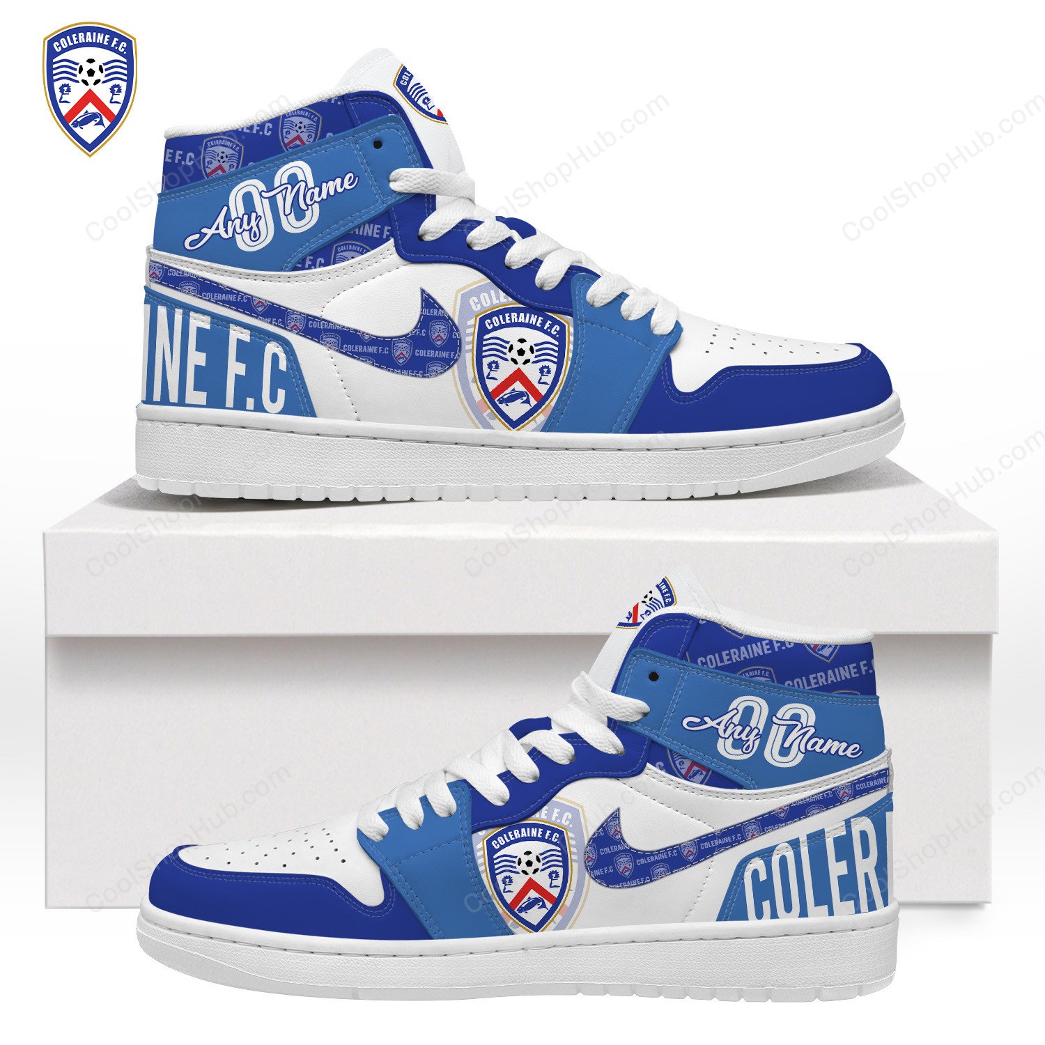 Coleraine F.C AJ 1 High Top Sneakers V1